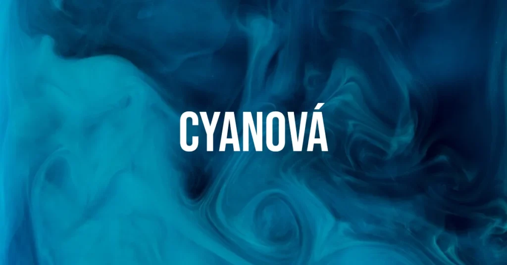 cyanová